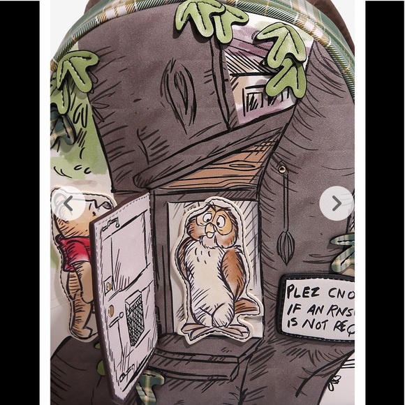 DANIELLE NICOLE DISNEY WINNIE THE POOH Owl’s House Figural MINI BACKPACK! - Picture 2 of 6